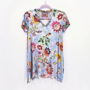 Johnny Was Floral Paisley Tunic Top